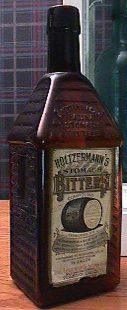 Holtzerman's Cabin Bitters with label