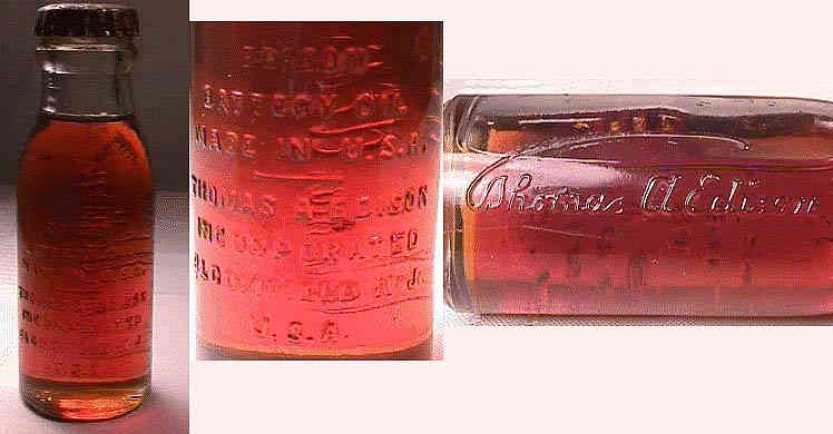 Full bottle of Edison Battery Oil